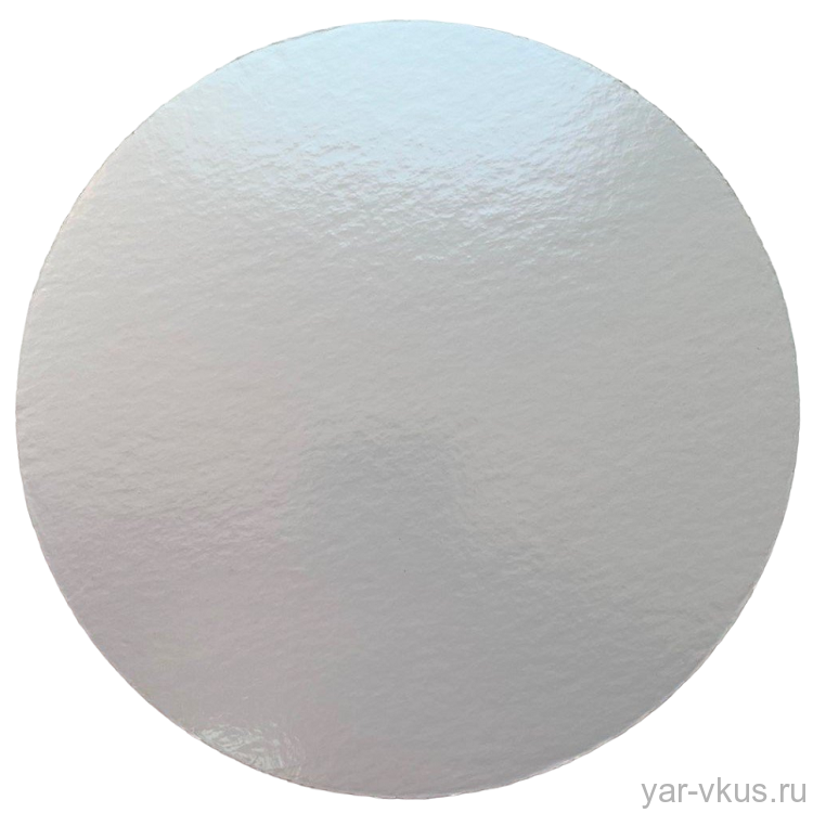 Подложка круглая d 24-30 см Белая усиленная 2,5 мм