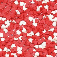 Сердечки красно-белые 50 гр