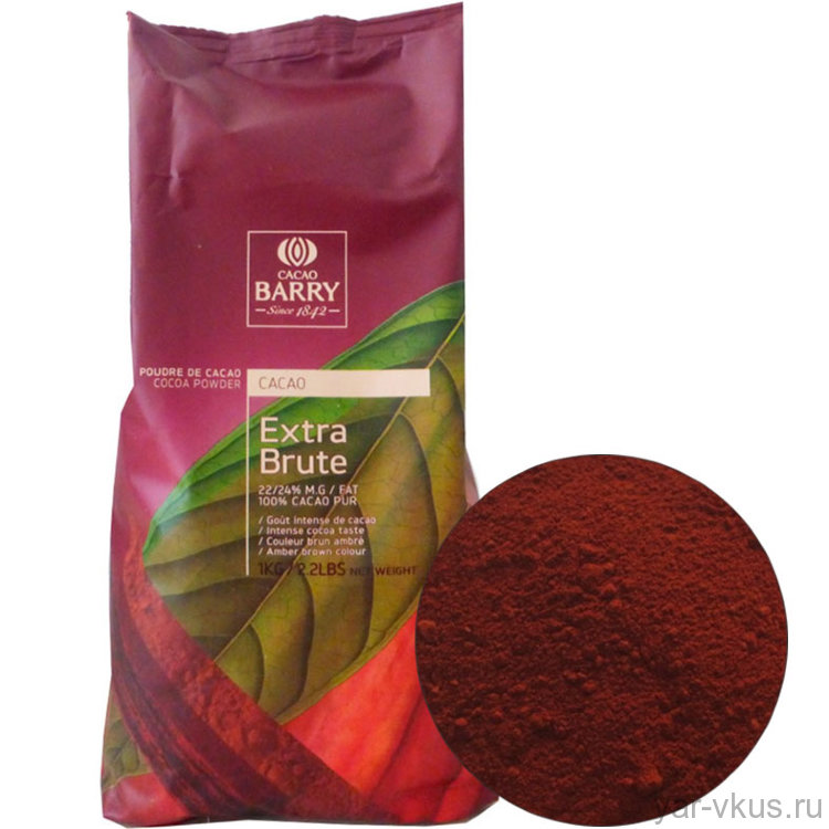 Какао-порошок EXTRA-BRUTE алкализованный Cacao Barry