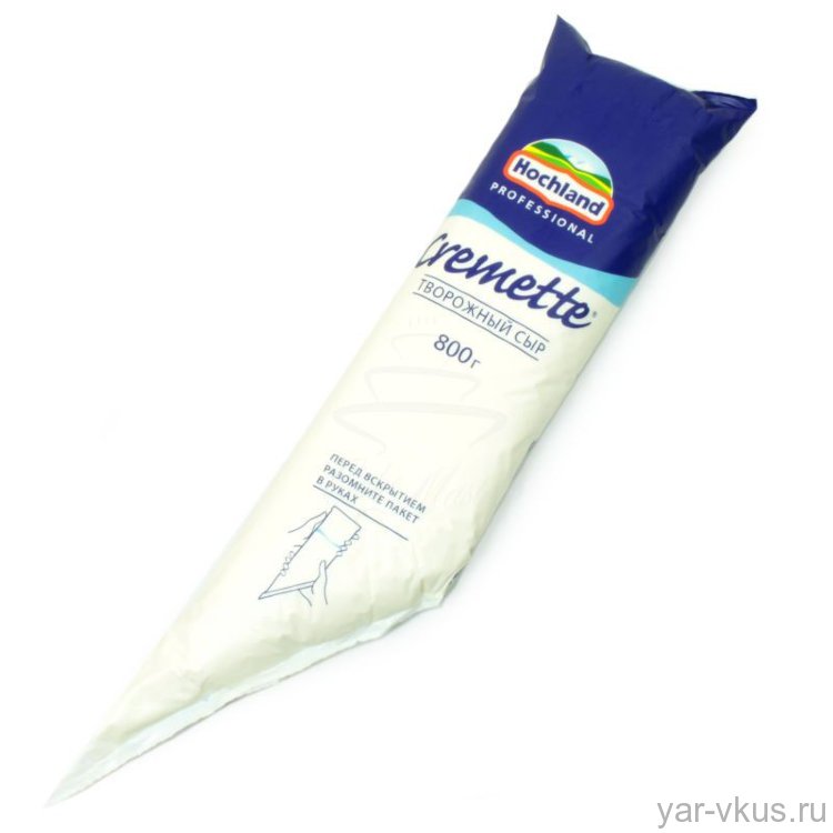 Творожный сыр Cremette 65% пакет 800 гр 