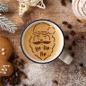 Трафарет для выпечки и кофе Дед Мороз, d - 8,5 см