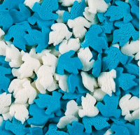 Голуби бело-голубые 50 гр сахарная посыпка