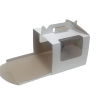 Коробка для торта 25*25*20 см Белая с окном, с ручками, гофрокартон