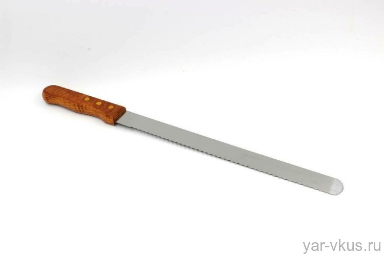Нож для нарезки бисквита с зубчиками, длина 35 см
