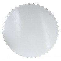 Подложка круглая d 26-30 см белая усиленная 3,0 мм