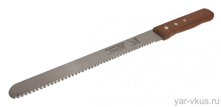 Нож для нарезки бисквита с зубчиками, длина 30 см