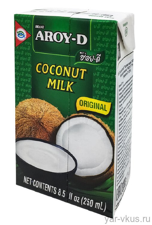 Кокосовое молоко 17-19% 250 мл, AROY-D