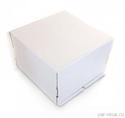 Коробка для торта 30*30*19 см гофрокартон без окна белая