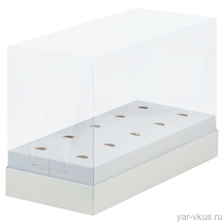 Коробка для кейк-попсов 240*110*160мм (для 10 шт) Белая